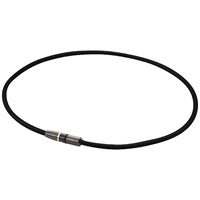 RAKUWA磁気チタンネックレス BULLET ブラック/メタリックブラック