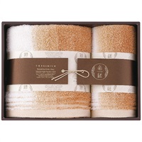 バス・フェイスタオルセット ブラウン