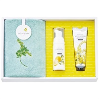 ウォッシュタオル＆コスメセット グリーン