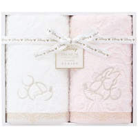 フェイスタオル2枚セット ピンク