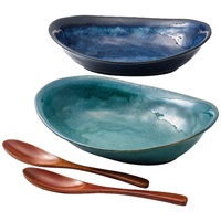 釉変わり オーバルカレーペア