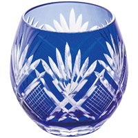 手づくり切子フリーグラス コバルトブルー
