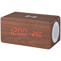 ブルートゥーススピーカー・ワイヤレス充電機能付クロック